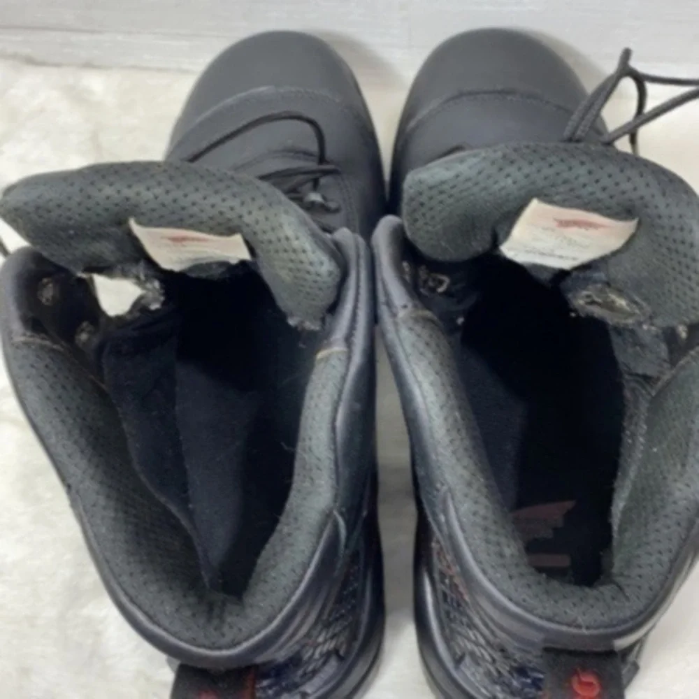 Red Wing shoes MEN'S 6-INCH WATERPROOF SAFETY TOE BOOT Size 13 color Black
